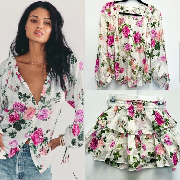 LoveShackFancy Nessa skirt and top set - Picture 1 of 9